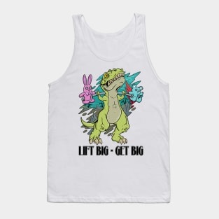 Gym Dinosaur: Embrace the Roar, Lift Big, and Watch Yourself Get Big Tank Top